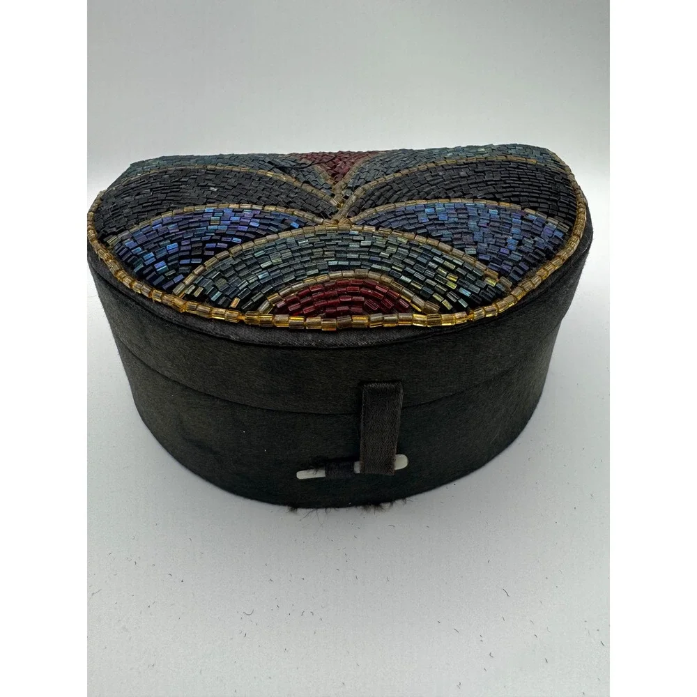 Set of 2 Boho Y2K Beaded jewelry Boxes